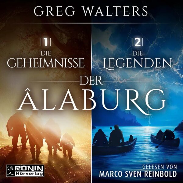 Cover der Hörbuchreihe Die Geheimnisse und Legenden der Âlaburg von Greg Walters, gelesen von Marco Sven Reinbold.
