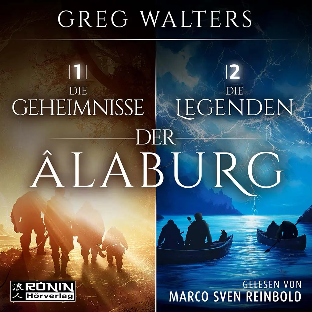 Cover der Hörbuchreihe Die Geheimnisse und Legenden der Âlaburg von Greg Walters, gelesen von Marco Sven Reinbold.